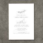 Simple Elegant Botanical 70th Birthday Invitation<br><div class="desc">A simple hand-drawn botanical sprig combines with airy calligraphy and traditional typography to create a fusion design that a man or woman would be comfortable using. Dark gray text on white is the perfect choice for any season.</div>