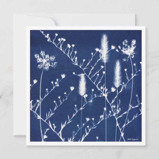 Simple Elegant Botanical Personalized Note Card (Front)