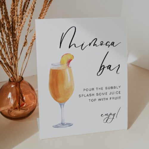 Simple Elegant  Bridal Mimosa Bar Sign