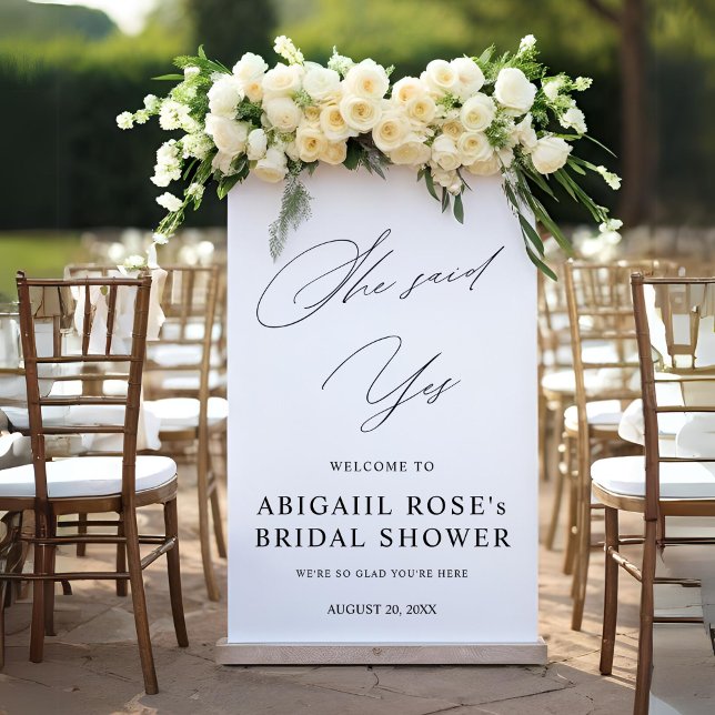Simple Elegant Bridal Shower Welcome Sign (Creator Uploaded)