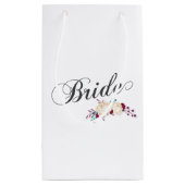 Simple & Elegant Bride Floral | Gift Bag (Back)