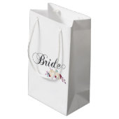 Simple & Elegant Bride Floral | Gift Bag (Back Angled)