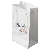 Simple & Elegant Bride Floral | Gift Bag (Front Angled)