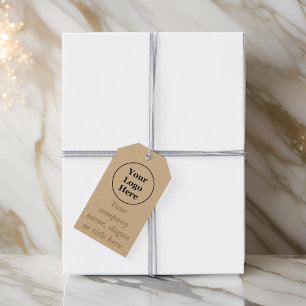 Simple elegant brown gift tags
