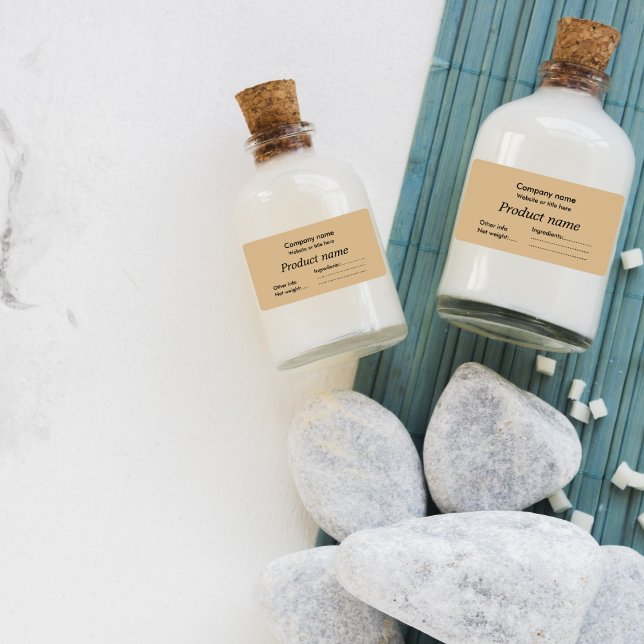 Simple elegant brown label (Creator Uploaded)