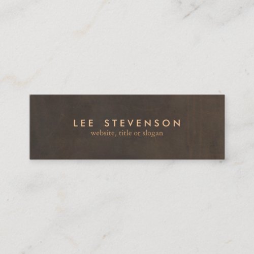 Simple Elegant Brown Leather Look Professional Business Card Templates