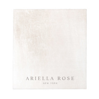 Simple Elegant Brushed White Marble Professiona Notepad
