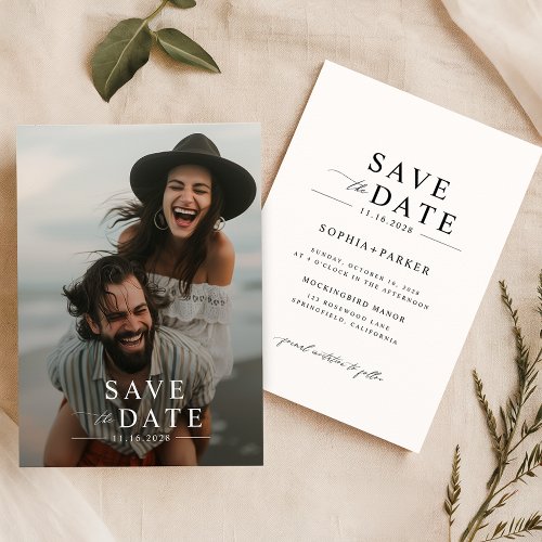 Simple Elegant Budget Cheap Wedding Save the Date Flyer