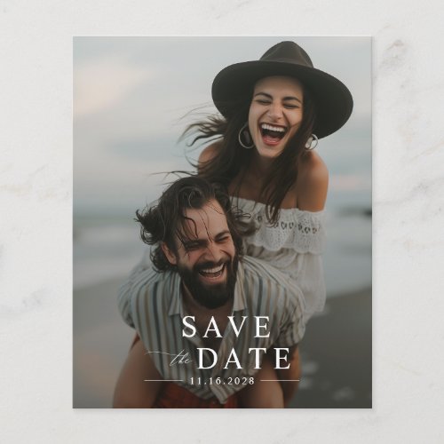 Simple Elegant Budget Cheap Wedding Save the Date Flyer