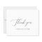 Simple Elegant Budget Wedding Thank You Card