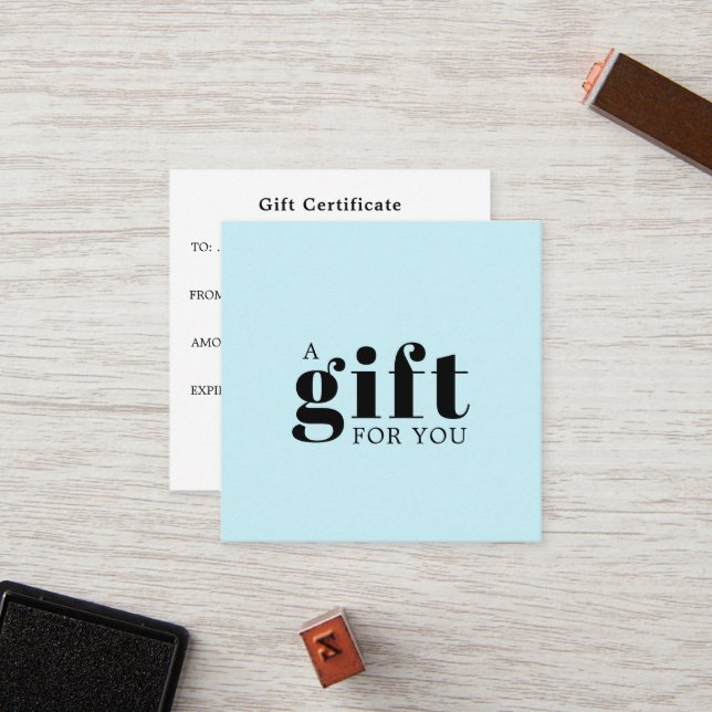 Simple Elegant Business Gift Loyalty Card (Front/Back In Situ)
