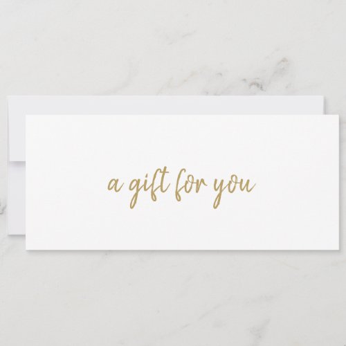 Simple Elegant Business Gold Gift Certificate