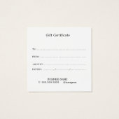 Simple elegant business light beauty salon (Back)