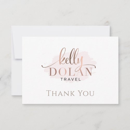 Simple Elegant Business Logo Thank You Postcard