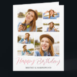 Simple Elegant Calligraphy Birthday Stylish Photo Card<br><div class="desc">Simple Elegant Calligraphy Birthday Stylish Photo</div>