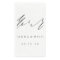 Simple Elegant Calligraphy Mr and Mrs Wedding