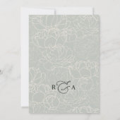 Simple Elegant Calligraphy Script Wedding Invitation (Back)