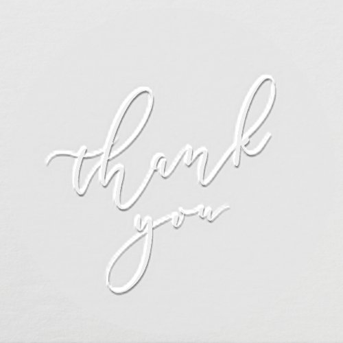 Simple Elegant Calligraphy Thank You Envelope Embosser