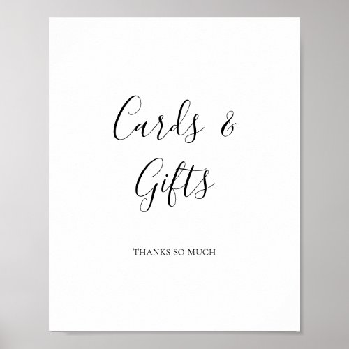 Simple Elegant Cards and Gifts Sign