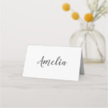 Simple Elegant Casual Typography Script Place Card at Zazzle