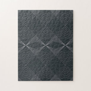 Simple, elegant, chic, luxurious line graphic art jigsaw puzzle