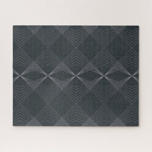 Simple, elegant, chic, luxurious line graphic art jigsaw puzzle