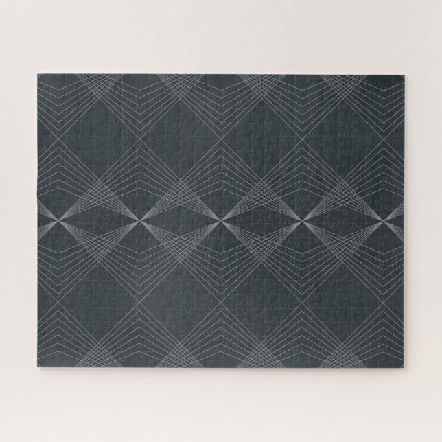 Simple, elegant, chic, luxurious line graphic art jigsaw puzzle (Horizontal)