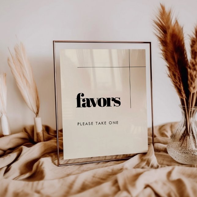 Simple elegant & chic wedding Favors sign (Creator Uploaded)