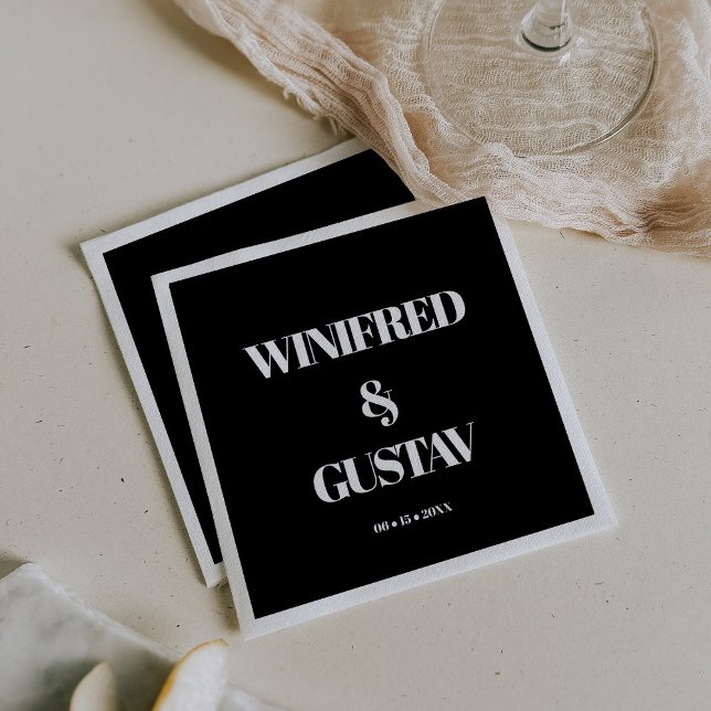 Simple elegant & chic wedding napkins (Creator Uploaded)