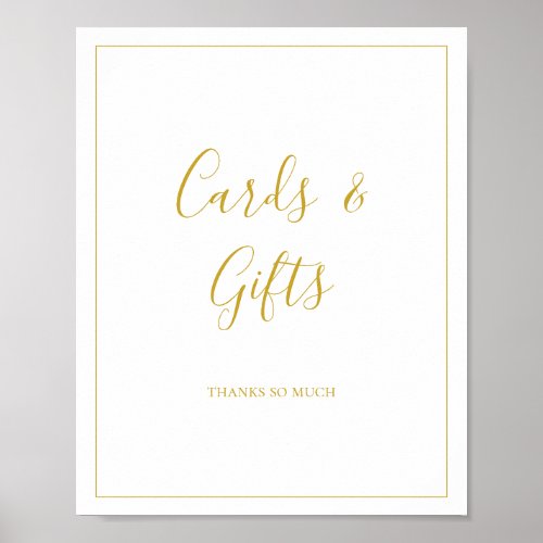 Simple Elegant Christmas Cards and Gifts Sign