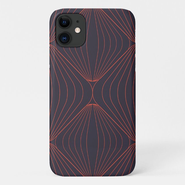 Simple, elegant Christmas inspired graphic pattern Case-Mate iPhone Case (Back)