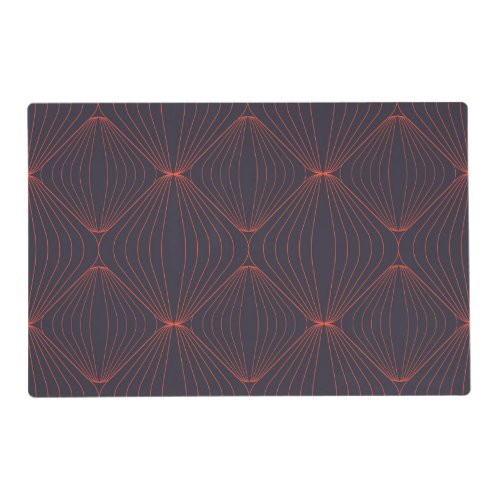 Simple elegant Christmas inspired graphic pattern Placemat