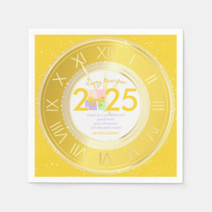 Simple Elegant Christmas New Year Gift Box Bow Napkins