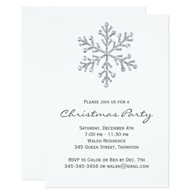 Simple & Elegant Christmas Party Invitation
