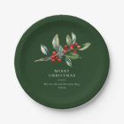 Simple Elegant Christmas Watercolor Botanical