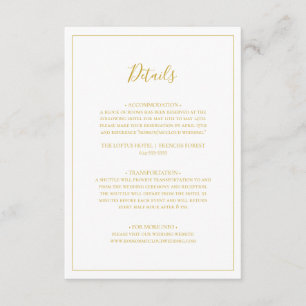 Simple Elegant Christmas   White Details Enclosure Card
