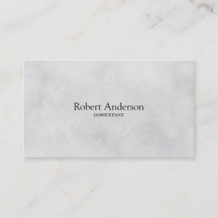 Simple Elegant Classic Texture Consltant Business Card