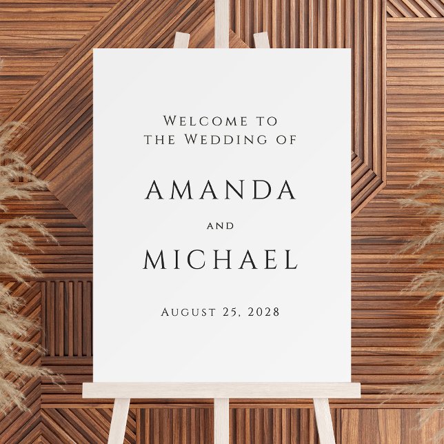 Simple Elegant Classic Wedding Welcome Foam Board (Creator Uploaded)