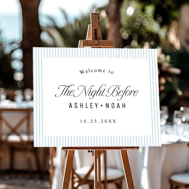 Simple Elegant Classy Script Rehearsal Dinner Sign (Simple Elegant Classy Script Rehearsal Dinner Sign)