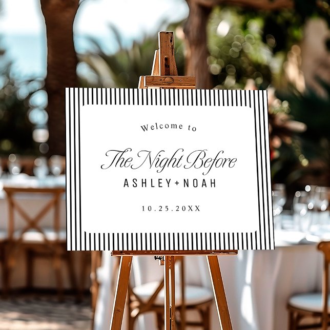 Simple Elegant Classy Script Rehearsal Dinner Sign (Simple Elegant Classy Script Rehearsal Dinner Sign)