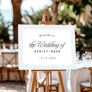 Simple Elegant Classy Script Wedding Welcome Sign