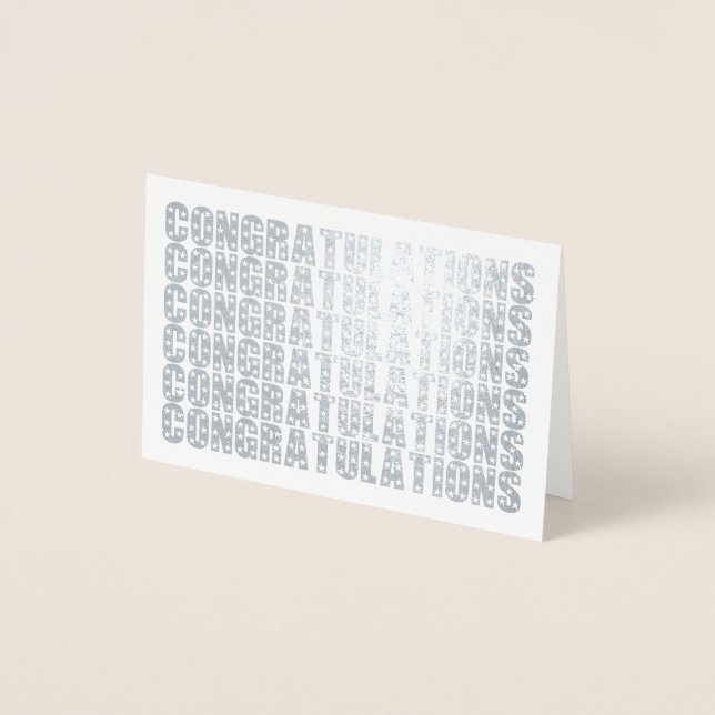 Simple Elegant Congratulation Foil Card (Front)