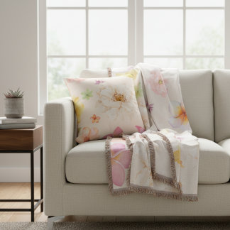 Simple Elegant Contour Map Lines Throw Pillow Throw Blanket