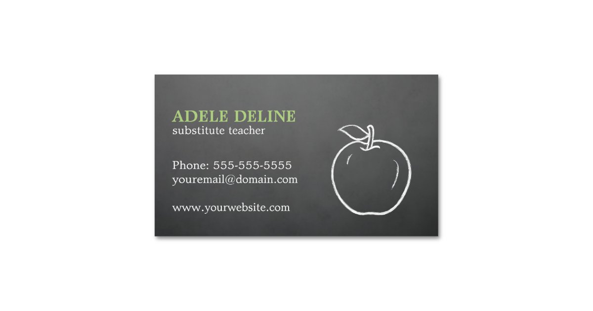 Simple Elegant Cool Texture Grey Le Teacher Business Card Simple Elegant Cool Texture Grey Le