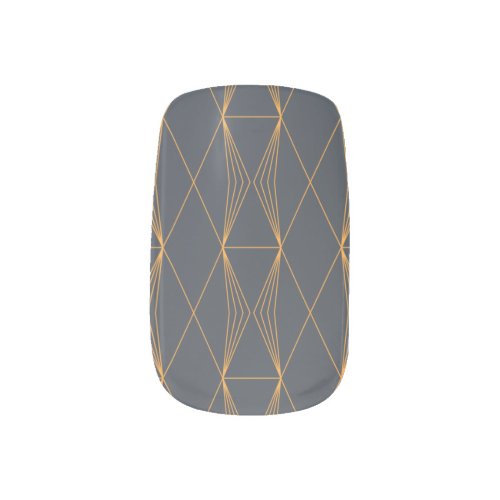 Simple elegant cool trendy line graphic pattern minx nail art