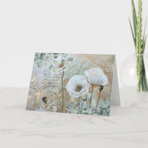 Simple Elegant Country Chic Floral Note Card