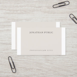 Simple Elegant Creative Plain Professional Modern Business Card