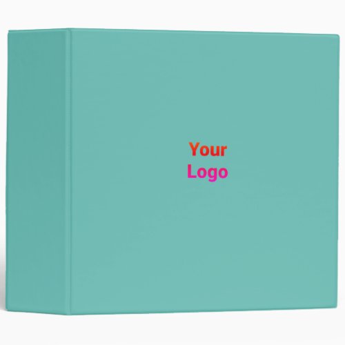 Simple elegant custom logo here company    3 ring binder