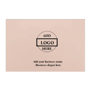 Simple elegant custom logo here company acrylic print