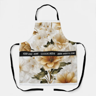 Simple elegant custom logo here company     apron